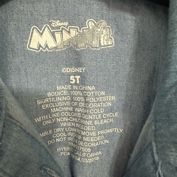 Disney Minnie Mouse Denim Dress - Picture 4 of 5